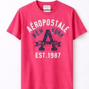 NWOT | Aéropostale Pink Graphic Tee XL | New York EST 1987 Shirt | Y2K